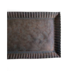 Sadamu Yoshinaga grande assiette rectangulaire