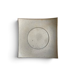 Sadamu Yoshinaga Assiette carrée Kohiki