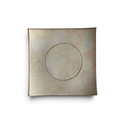 Sadamu Yoshinaga Assiette carrée Kohiki