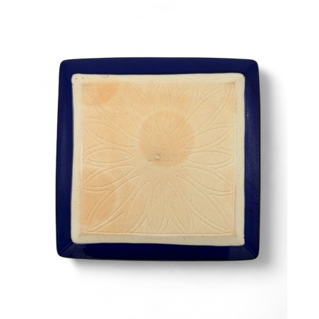 ASA Assiette Carée Bleu