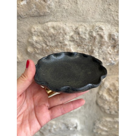 Kazu Wada assiette 11cm Noir