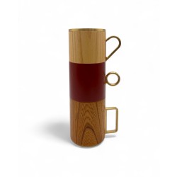 U-en Art  Tasse en bois Hinoki laquee