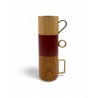 U-en Art  Tasse en bois Hinoki laquee