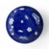 Assiette bleue Fukagawa