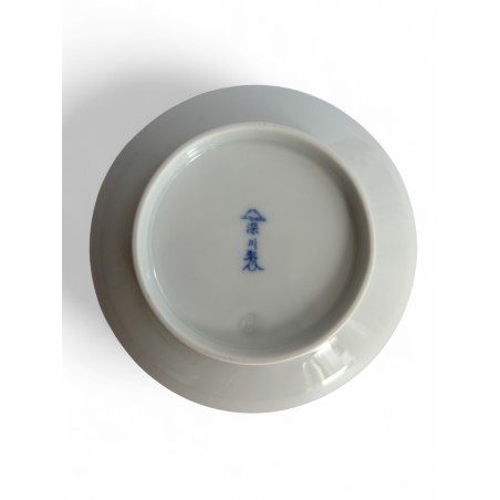 Assiette bleue Fukugawa