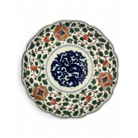 Assiette en porcelaine fin 19eme