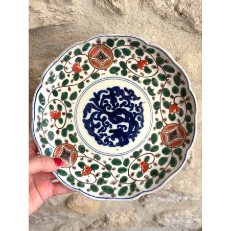 Assiette en porcelaine fin 19eme