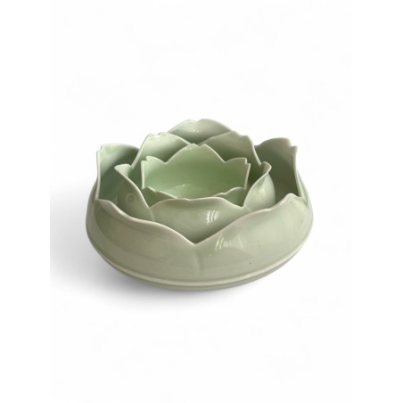 3 bols en petal de fleurs