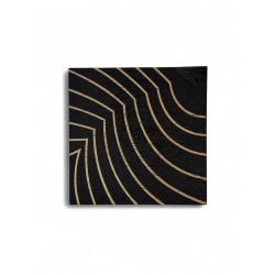 Coffret de 5 assiettes carrees en bois massif