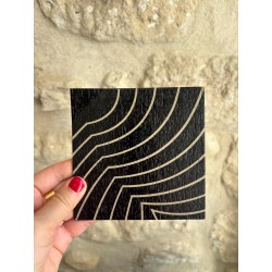 Coffret de 5 assiettes carrees