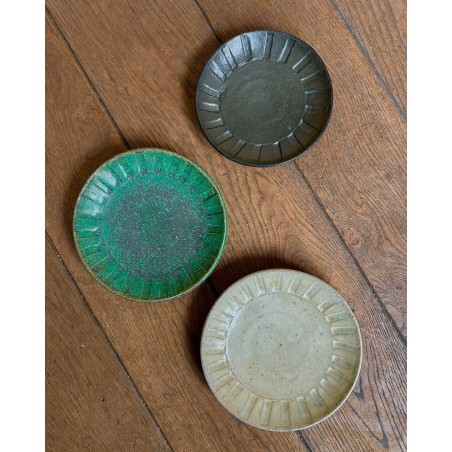 Kazu Wada Assiette 13cm Vert