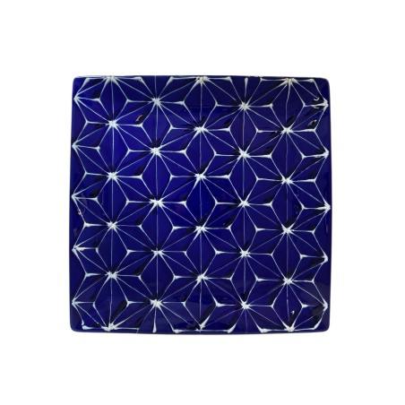 ASA Assiette Carée Bleu 27cm