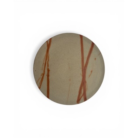 Gorobeigama Bizen assiette doubles faces