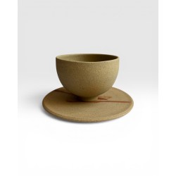 Miho Norimatsu Bizen Tasse + sous-tasse