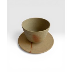 Miho Norimatsu Bizen Tasse + sous-tasse